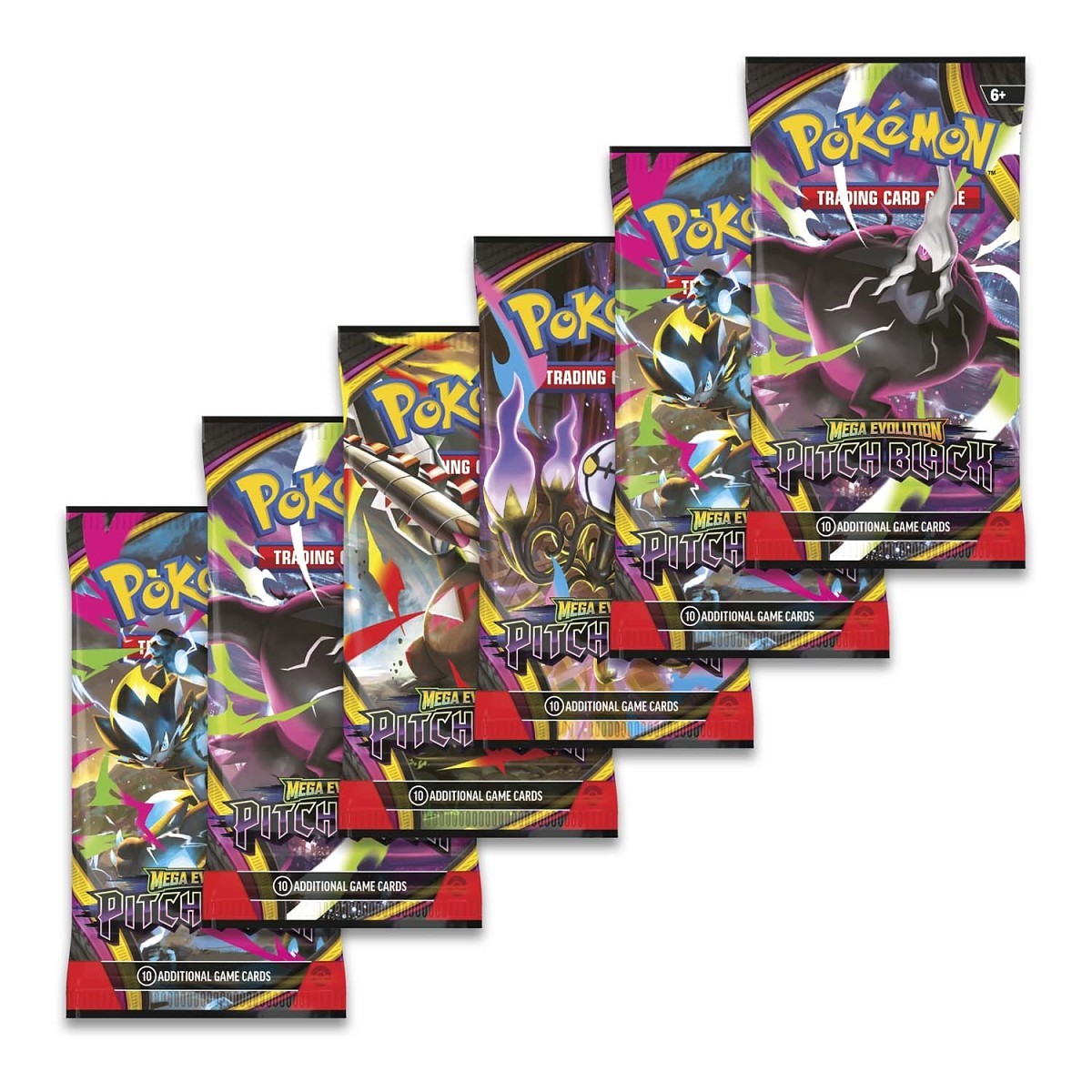 Pokémon TCG: Mega Evolution Pitch Black Booster Bundle (6-Pack)
