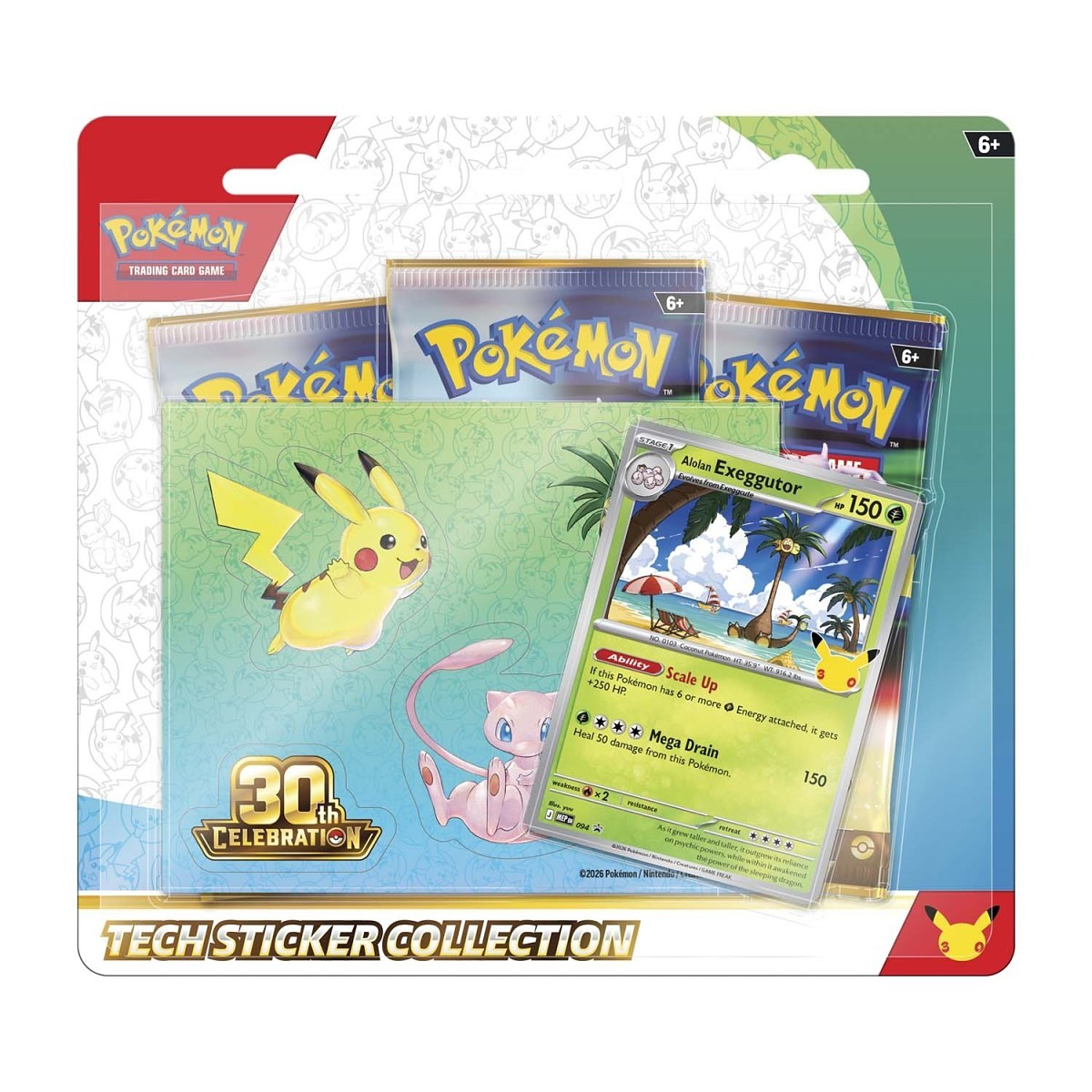 Pokémon TCG: 30th Celebration Tech Sticker Collection (Alolan Exeggutor)