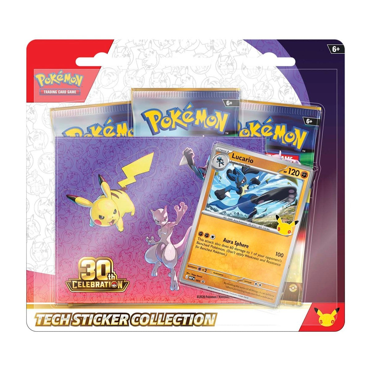 Pokémon TCG: 30th Celebration Tech Sticker Collection (Lucario)
