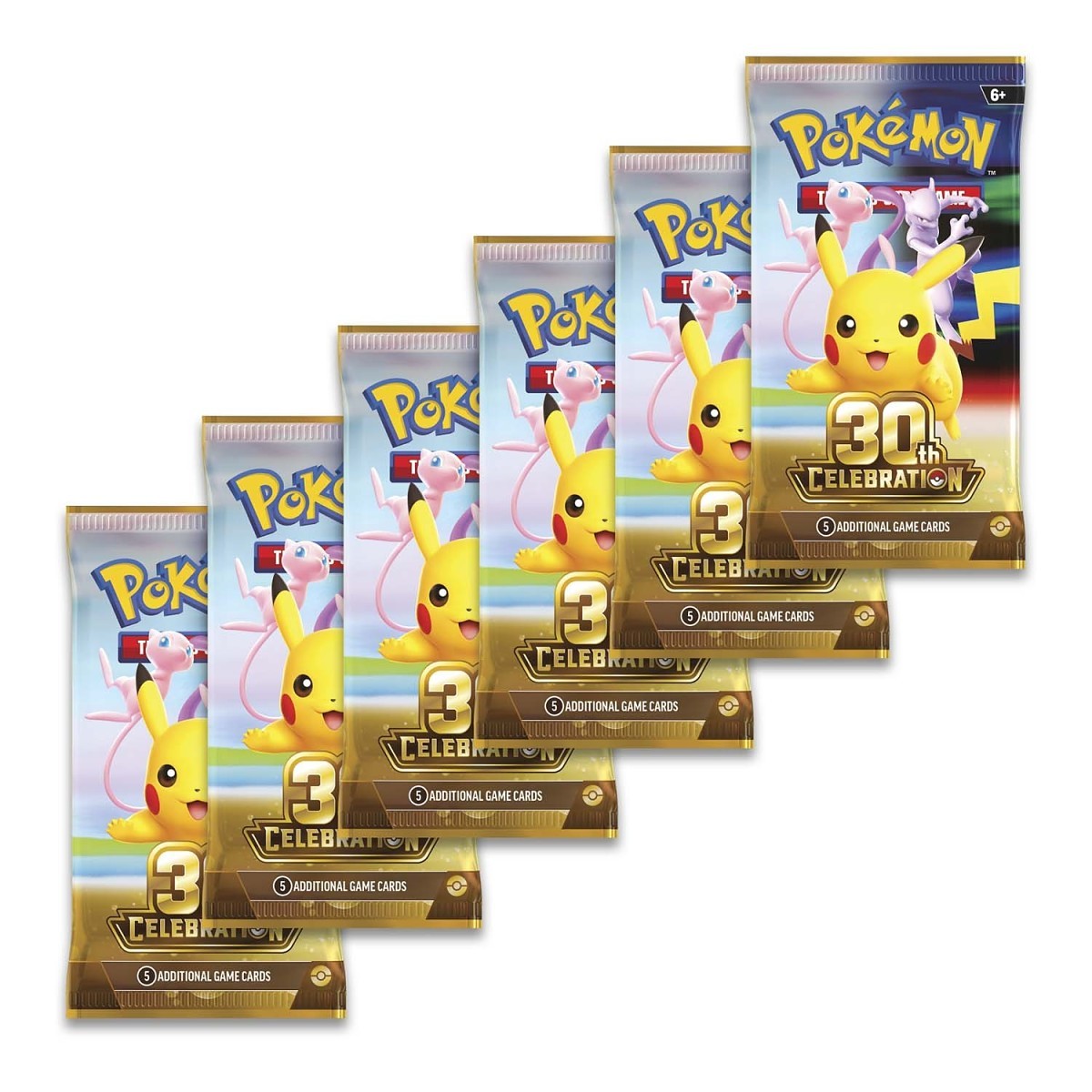 Pokémon TCG: 30th Celebration Booster Bundle (6 Packs)
