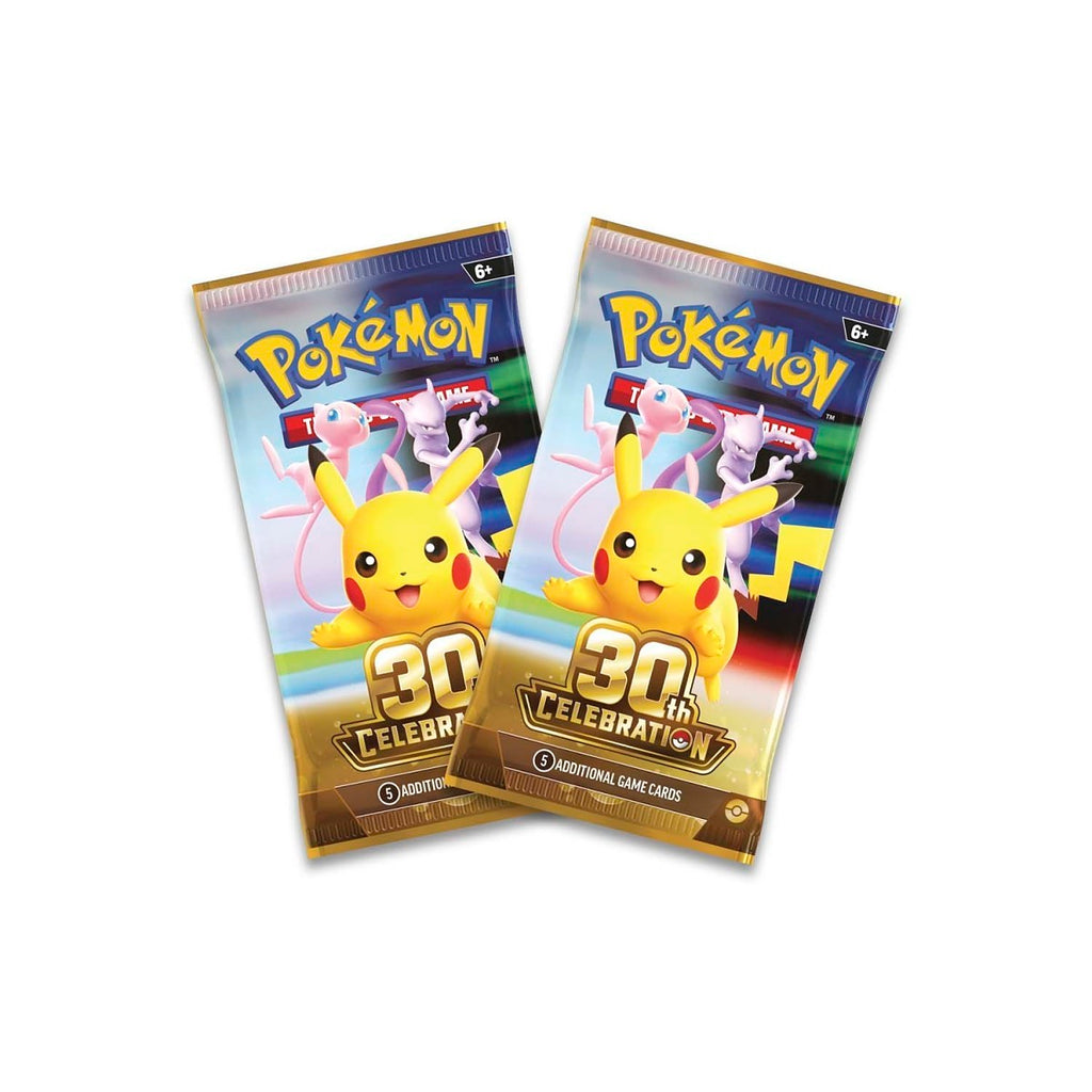 Pokémon TCG: 30th Celebration Eevee Card with 2 Booster Packs & Coin