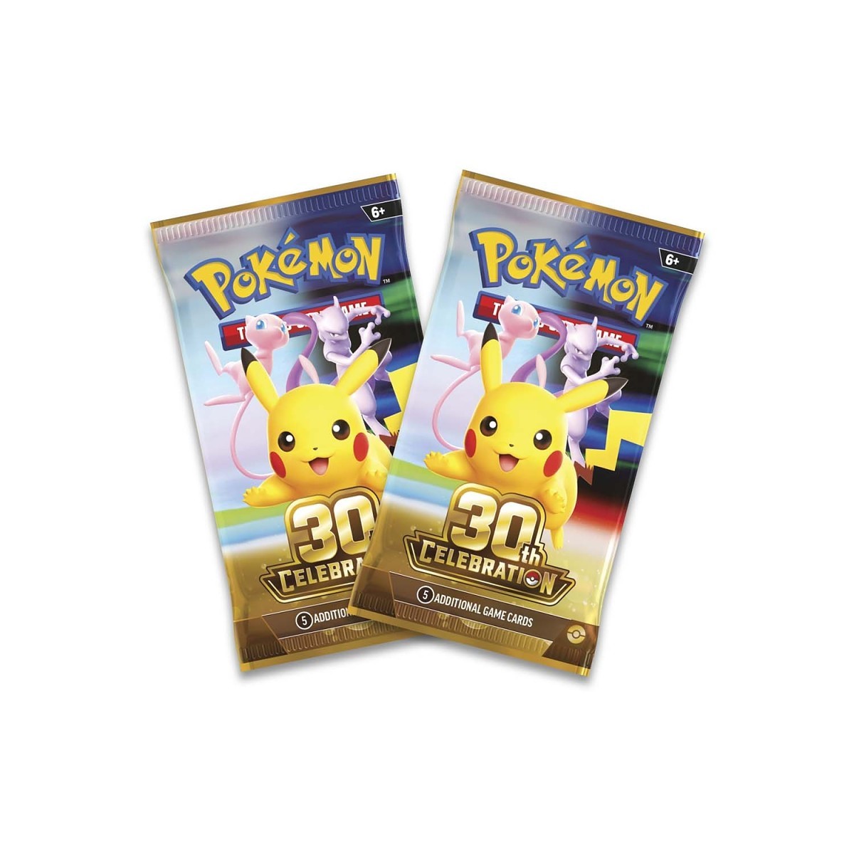 Pokémon TCG: 30th Celebration Eevee Card with 2 Booster Packs & Coin